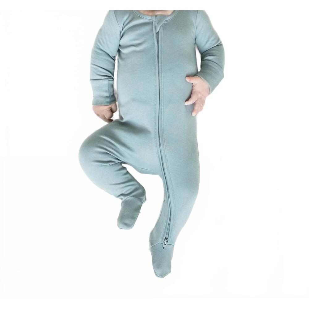 NEW COLORED ORGANICS peyton zipper sleeper in tide